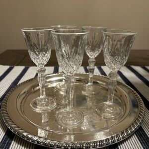 Elegant Melodia Crystal Mini Wine/Shot Glasses set of 5